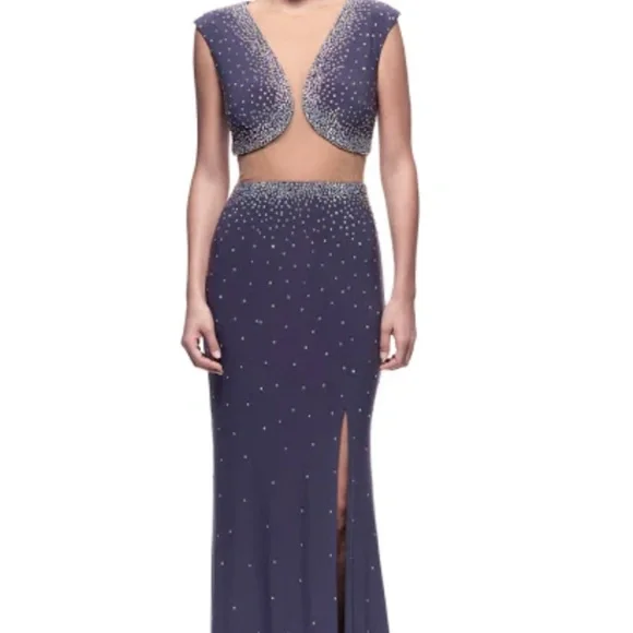 Dresses | Beaded Winter Gala Cap Sleeve Evening Gown | Poshmark